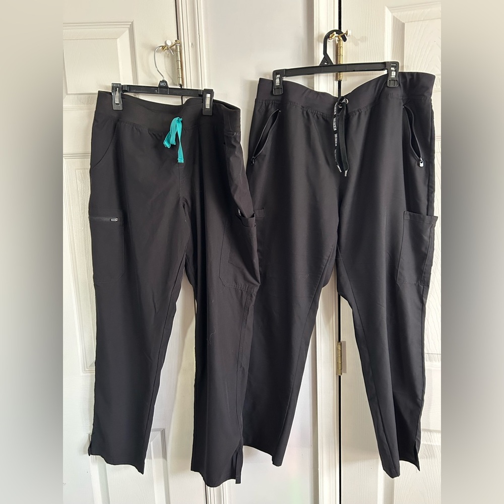 Black scrub pants
